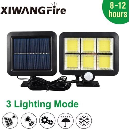 LED Outdoor Solar Light Motion Sensor Rechargeable Solar Wall Light Waterproof Emergency Street Garden Porch Light 100/120LED