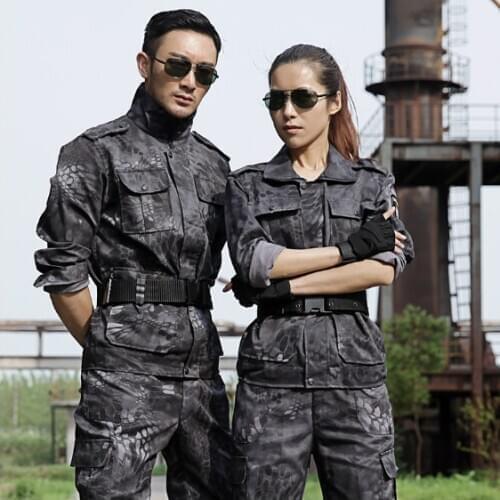 Military Uniform Snow Camouflage Army Combat Shirt Uniforme Militar Tactical Suit Clothing CS Softair Men Working Clothes Female