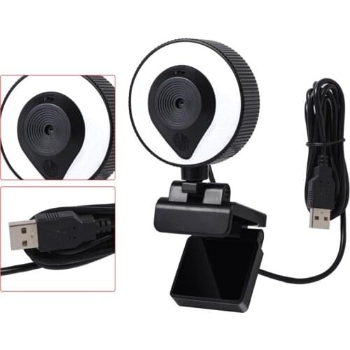 W20 Fill Light Camera HD Built-in Microphone Auto Focus USB Computer Fill Light Network Beauty Live Camera