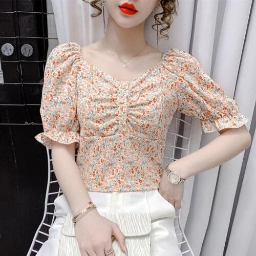 Autumn New 2021 Blouse Solid Color V-neck Long Sleeve Lace Chiffon Japanese Style Fashion Simplicity Design Women Blouses Cloths
