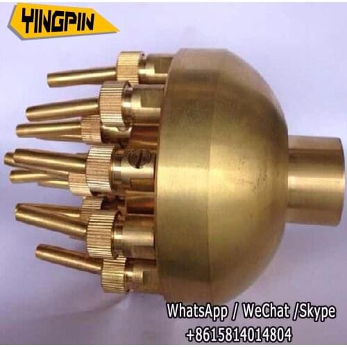 1 inch adjustable three layer flower sprinkler adjustable style fountain fountain head waterscape full copper pool fountain head