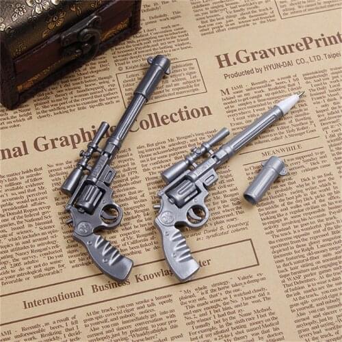 1 Pc Novelty Pens Gun Shape Ballpoint Stationery Pen Student Office Creative