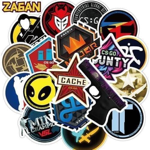 10/30/50pcs/Pack Cool CS GO Game Stickers Car Luggage Laptop Bicycle Waterproof Guitar Funny Graffiti Sticker Skateboard Kid Toy