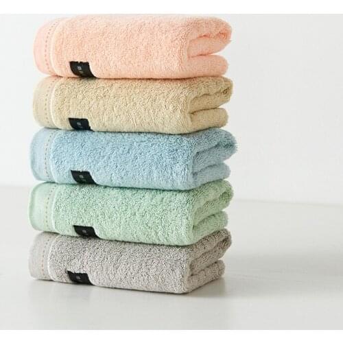 New 80g Pure Cotton Absorbent Facial Towel Sports/Hair Towel Antibacterial Towel 30x60CM 2Pcs/3Pcs/4Pcs