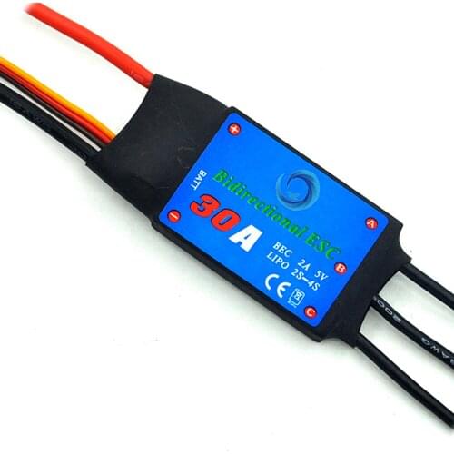 30A ESC Bidirectional brushless UAV Motor Remote Control Ship Pneumatic Underwater Propelle Airplane Parts Aircraft Boat