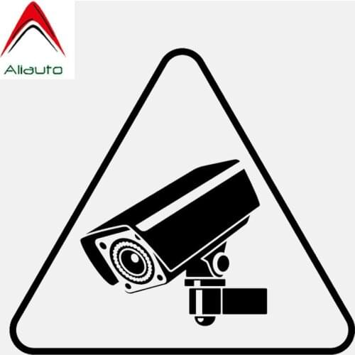 Aliauto Cool Car Sticker Warning Sign Camera Tool Vinyl Motorcycles Decoration Sunscreen Waterproof Reflective Decal,13cm*11cm