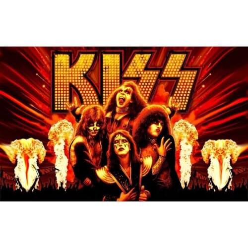 Diy 5d Diamond Painting Cross Stitch The Rock Kiss Band Diamond Embroidery 3D full square/Round Rhinestone Mosaic gift