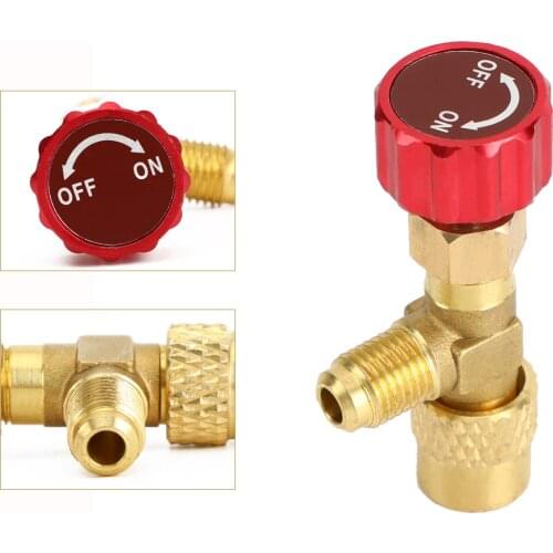 Artudatech R410A Refrigeration Charging Valve Adapter 1/4" SAE Male to 5/16" SAE Famale Parts