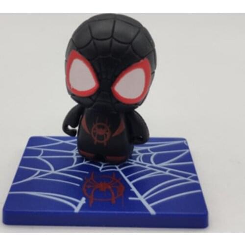 Bandai Animation Spider Man Into the Spider Verse Miles Morales Gwen Stacy Spider-Ham Peni Parker PVC Model Toy Collection
