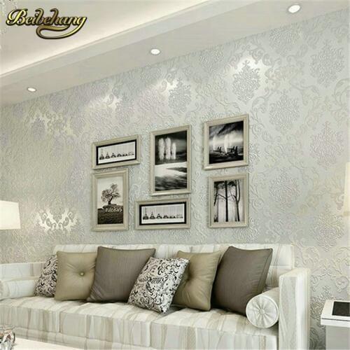 Beibehang simple 3D Continental non - woven wallpaper environmentally friendly home improvement hotel living room bedroom