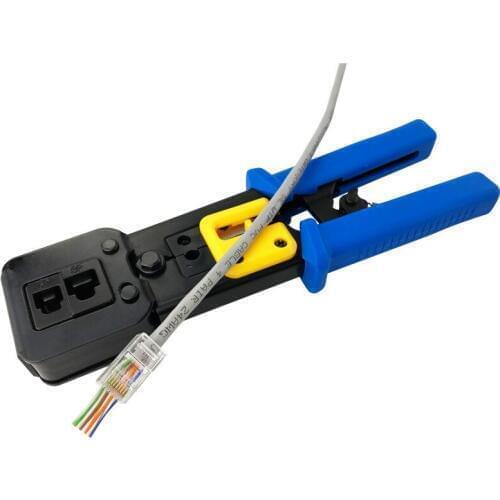 Cat5e Cat6 Network Cable Crimper Tool EZ RJ45 RJ11 6P 8P Hand Tool Plier Wire Stripper Network Multi Function Tool