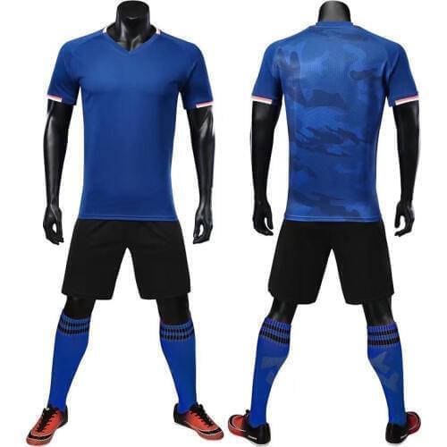 Kids Men Soccer Jerseys Sets Survetement Football 2018 2019 Soccer Training Sets Blank Soccer Tracksuits Uniforms Custom Pockets