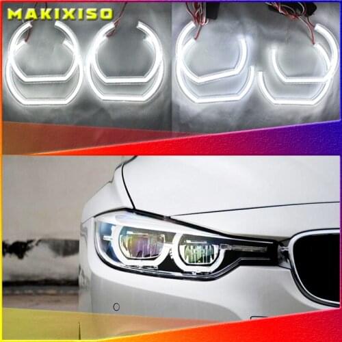 For BMW 7 Series E38 1995-2001 XENON headlight DTM M4 Style Ultra bright led Angel Eyes DRL halo rings Retrofit Accessories