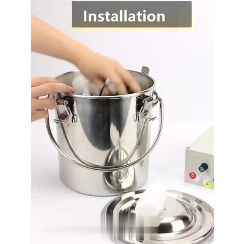 5L Electric Pulse Adjust Speed Automatic Stop Goat Milking Machine Sheep Farm Equipment Portable Goat Milking Machines