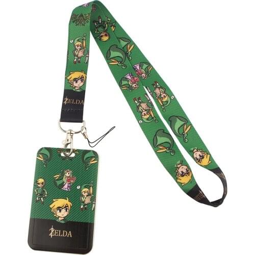 YA194 Game Keychains Accessory Mobile Phone USB ID Badge Holder Keys Strap Tag Neck Lanyard Birthday Gifts