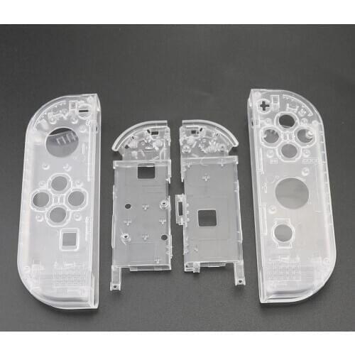 JCD For Nintendo Switch Console Joy con Clear Housing Shell Case Replacement Parts DIY Shell transparent joycon NS Joystick