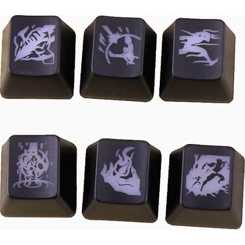 ABS Gaming keycaps DIY Key Button Cap For Mechanical keyboard R4 Height Cap keyboard keycap Accessories For LOL Summoner spell