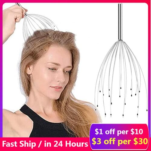 Scalp Massagers With 20 Claws Handheld Head Massage Scratcher For Deep Relaxation Hair Stimulation And Stress Relief Massage