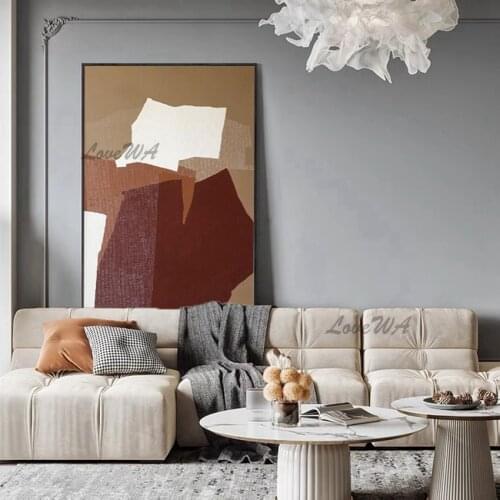 New Arrival The Soft Contemporary Abstract 100% Handpainted Painting On Canvas Home Decoration Picture For Living Room No Framed