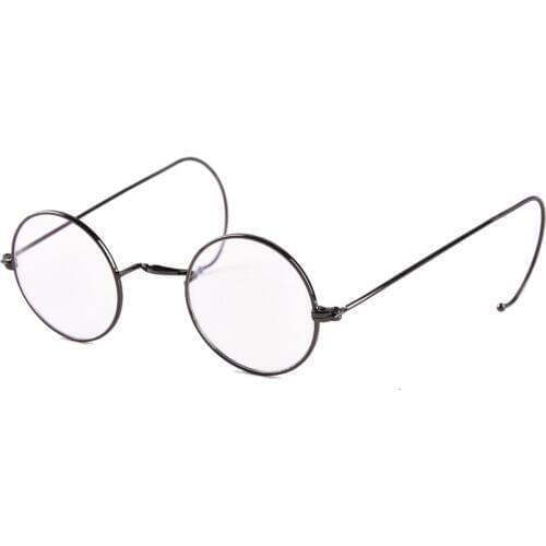 AGSTUM 44mm Round Vintage Antique Wire Reading Glasses Men Women Reader Eyeglass+0.25 +0.5 +0.75 +1.0 +1.25 +1.5 +1.75