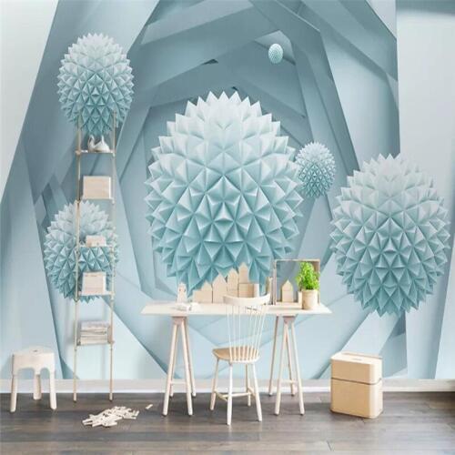 Ball building space TV background wall professional production mural factory wholesale wallpaper mural custom photo wall