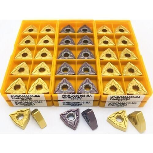 Carbide insert WNMG080408 MA VP15TF UE6020 US735 External circular insert WNMG 080408 Lathe tool CNC tool milling cutter WNMG