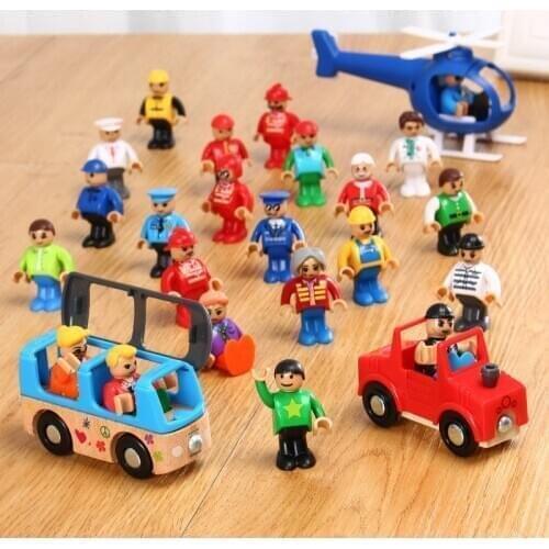 All Kinds of Small Man Doll Model Character Railway Accessories Educational DIY Original Toy Gifts Kids Fit Thom as Biro Tracks