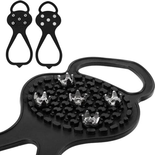 Wonderlife 5-tooth Anti-skid Shoe Spikes Crampon Anti-ice On Shoes Snow Hiking Anti Slip Camping Walking Grip Climbing Ice