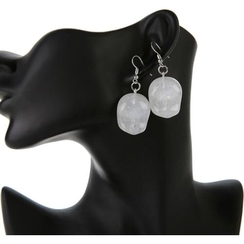 1Pair Funny Handmade Angel Face Resin Dangle Drop Earrings Personality Baby Head Earrings Fashion Jewelry Gift