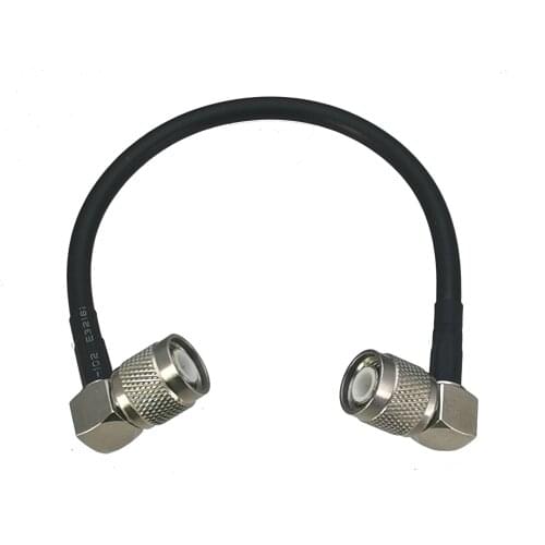1pcs RG58 TNC Male Plug Right Angle to TNC Male Plug RA RF Coaxial Connector Pigtail Jumper Cable New 6inch~5M
