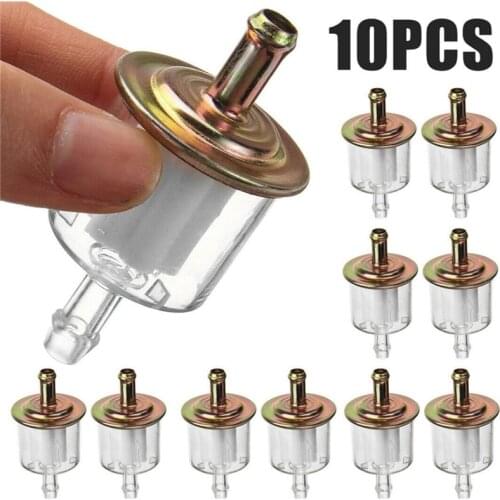 10Pcs Gas Fuel Filters for Motorcycle Moped Scooter Dirt Bike ATV Go Kart Universal RVs Inline Gas Fuel Modification Of Paper