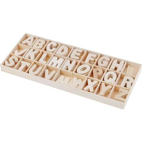 130Pcs Wooden Letters Natural Wood Alphabet Letters and Numbers for DIY Craft Home Decor Wedding Birthday Party Name Design