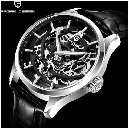 2020 PAGANI DESIGN Brand Luxury Hollow Automatic Mechanical Watch Men Classic Skeleton Waterproof Leather Watches Reloj Hombre