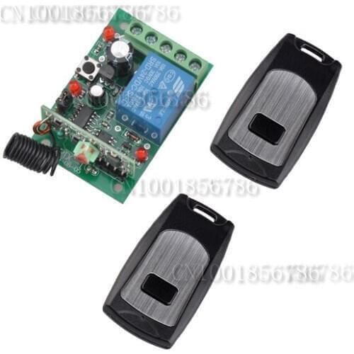 24V10A1CH 200M AB Button RF wireless remote control switch system1Receiver /switch &2Transmitter/ Non/Self-Latched/Latched315433
