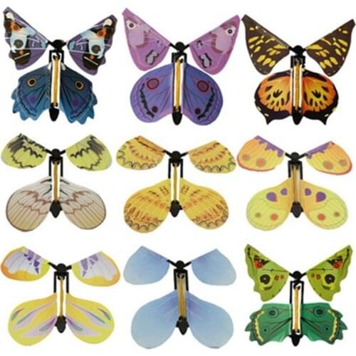 3pcs Magic Butterfly flying Card Toy with Empty Hands Solar Butterfly Wedding Magic Props Magic Tricks