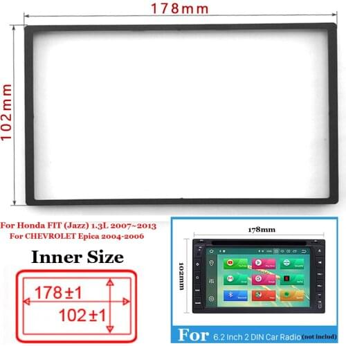 1pc Car 2Din Radio Fascia Panel Dash Frame Trim Kit For Honda Epica Fascia Panel Dash Frame Accessories For Chevrolet Epica 2004