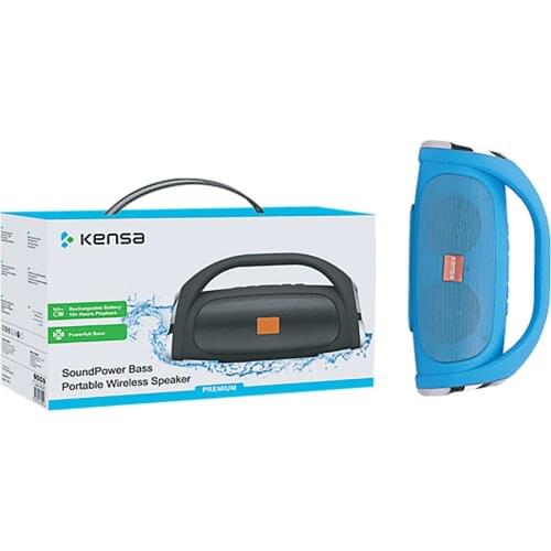 KM-297 Bluetooth Speaker Wireless Bass Column Outdoor USB Speakers Loudspeaker