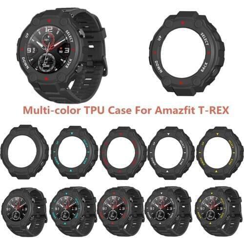Huami Amazfit T-Rex Case Tpu Watch Protection Case Bezel TPU Watch Accessories Protective Cover For Huami Amazfit-T-Rex Case