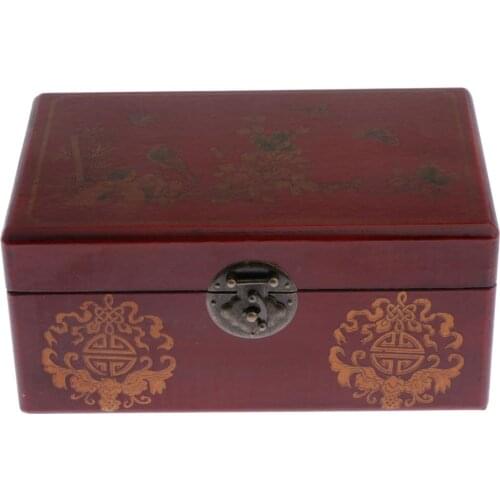 Wooden Jewellery Box Jewelry Organizers Storage Display Necklace Case