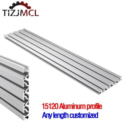CNC 3D Printer Parts 15120 T-Slot Aluminum Profile Extrusion Frame 100-1000mm Anodized Linear Rail Machine Tool Woodworking DIY
