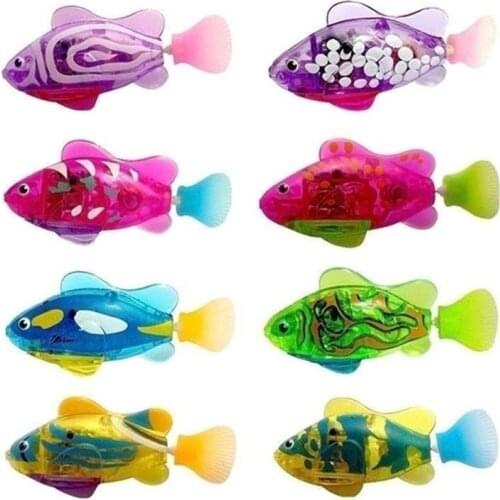 4pcs/pack Children Swimming Electronic Fish Activated Fish Powered Toy for Children Kid Bathing Toys Kids Gift
