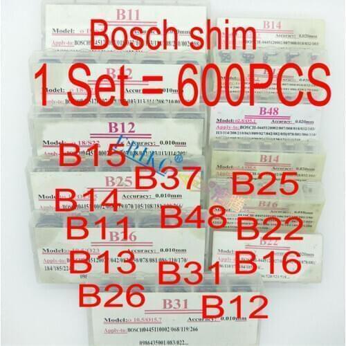 ERIKC Injector Shims Gaskets B11 B12 B13 B14 B16 B21 B22 B23 B24 B25 B26 B31 B48 Nozzle Valve Adjust Washer Repair for Bosch