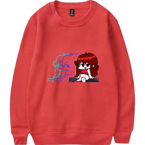 Friday Night Funkin Print Loose Tops Sweater Series Women/Men Clothes Turtlenecks Youthful Kawaii Hip Hop Punk Style Sweatshirt