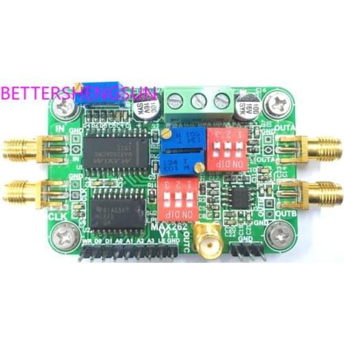 MAX262 Module Programmable Filter Cutoff Frequency and Q Programmable Low Pass High Pass Band Pass Band Rejection All Pass