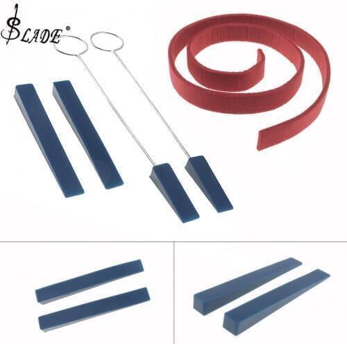 5pcs Professional Tuning Mute Kit Temperament Strip & 4 Mutes Tuning Tool Kit for Piano