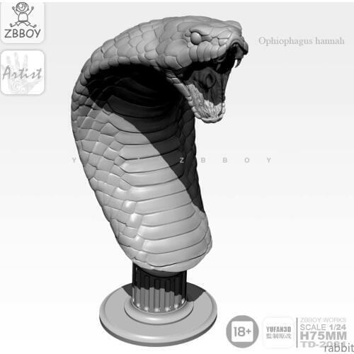 70MM Resin Kits King Cobra resin Soldier self-assembled TD-2081