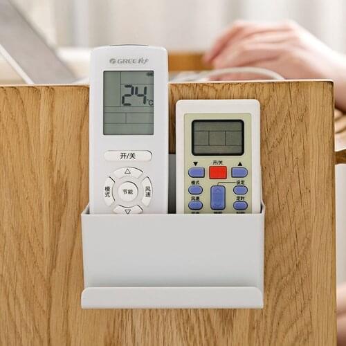 Wall Mounted Organizer Storage Box Remote Control Air Conditioner Stand Holder Charging Holder Office Home Storage Organization