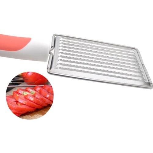 Stainless Steel Tomato Slicer Fruit Vegetable Slicer Tomato Cutter Banana Strawberry Meat Cutter Cooking Tools Kitchen Gadgets