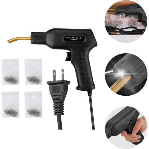 50W Plastic Welder Hot Stapler Plastic Welding Machine Handy Hot Staple Gun Car Bumper Repair Kit