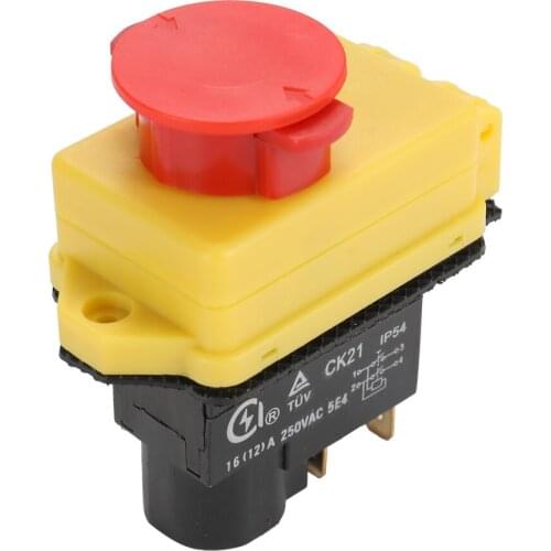 250-Voltage CK21D/250V Safety Switch Emergency Stop Cut Off Killer Waterproof and Dustproof Switches Electromagnetic Switch